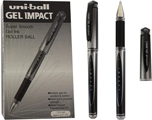 Picture of Gel Impact Pen Black - Uni-Ball UM153S