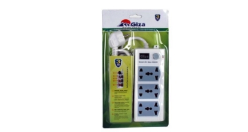 Picture of POWER STRIP EXTENSION BOARD 3 SOCKETS TRIPLE + 3 SOCKETS DUAL MODEL AXE233