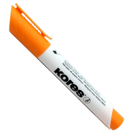 Picture of Whiteboard pen, chisel tip orange, kores Model 20854.