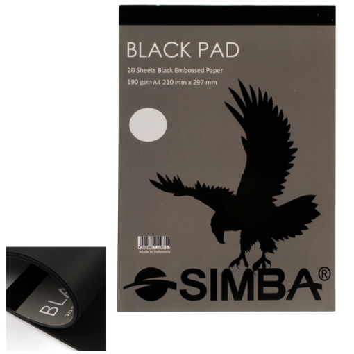 Picture of Sketch Pad 20 Sheets Black Color- Simba