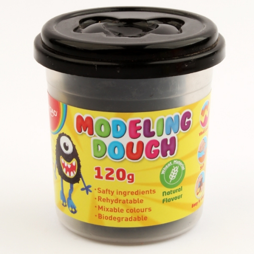Image de Boîte de pâte à modeler noire de 120 grammes, modèle Keyroad KR972241