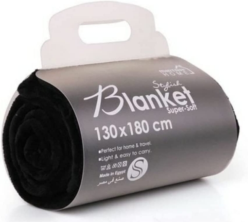 Picture of Blanket Microfiber black 180 x 130 cm Mitra