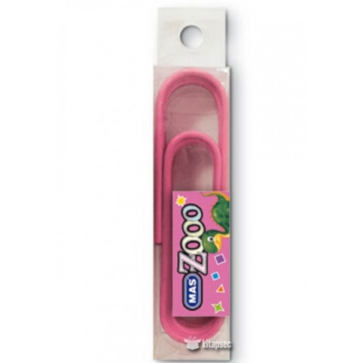 Picture of Colored Paper Clips Pink 100 mm - Mas Zoo 602