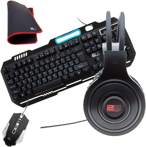 Picture of Keyboard + Mouse + Mouse Pad + Gaming Headset - 2B KB344