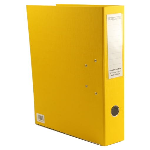 Picture of Extra Line Lever Arch 8 cm Yellow Binder