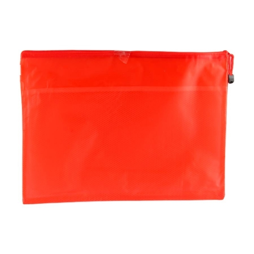 Image de Sac en maille avec fermeture éclair rouge A3 - Simba