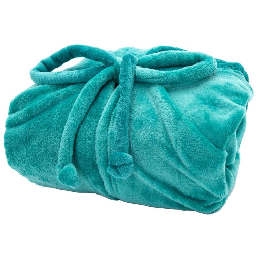 Picture of Microfiber warmer blanket Green color, size 180x160 cm Mintra