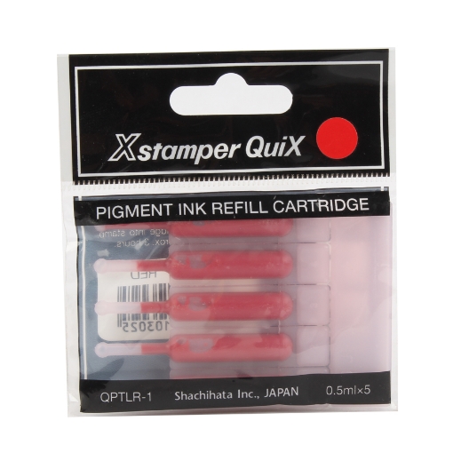 Picture of SET E BOTTELS INK FOR STAMP RED 5 × 5 MODEL QPTLR