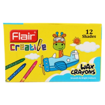 Picture of Wax Crayons Pack 12 Color 57 ml - Flair FA8001