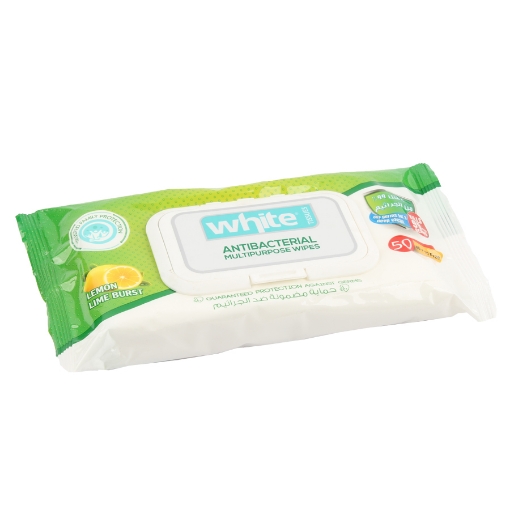 Picture of Antibacterial wipes, wet with lemon, 50 handkerchiefs