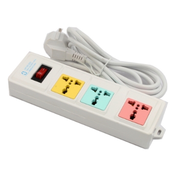 Picture of POWER STRIP EXTENSION BOARD ALFAROUK 3 SOCKETS DUAL + 3 SOCKETS TRIPLE