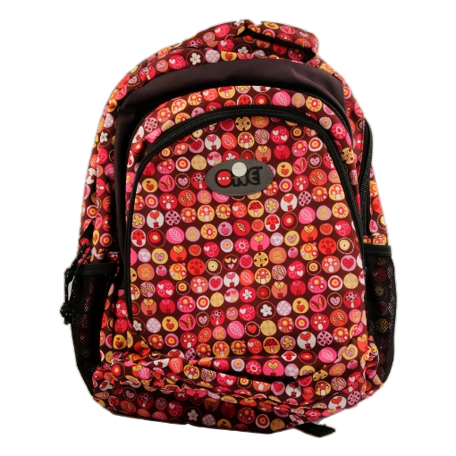 Picture of Luxury Quilted Fabric School Bag - City 028