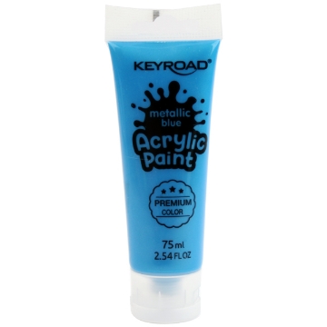 Picture of Acrylic Paint Metallic Blue 75 ml Keyroad Model KR972209