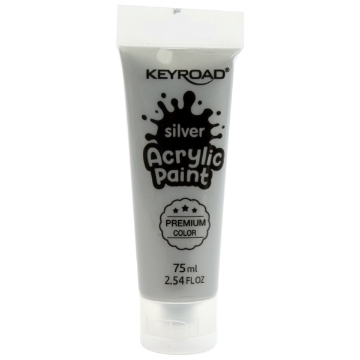 Picture of Acrylic Paint Silver 75 ml Keyroad Model KR972212