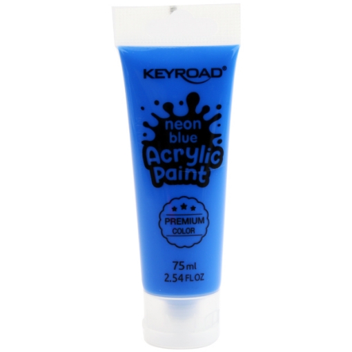 Picture of Acrylic Paint neon Blue 75 ml Keyroad Model KR972218