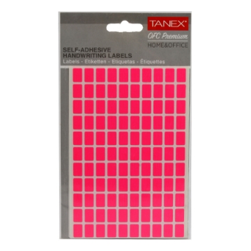 Picture of Pink Office Labels 5 Sheets 8x12 mm 110 Labels/A5 - Tanex OFC-104