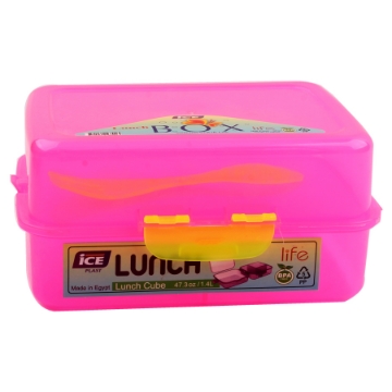 Picture of Master Plastic Lunch Box + Fork - Ice Plast