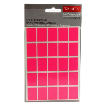 Picture of Handwriting Label Pink 5 sheets (27x 19 mm) A5/25 Tanex Model OFC112