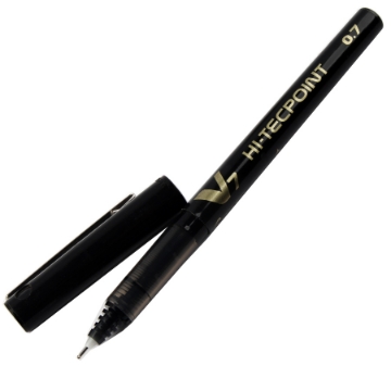 Picture of Marker Pen black Pilot needle- tip 0.7mm Model BXV7