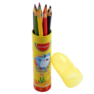 Picture of Wooden Pencils 12 colors, tin box, Keyroad, Model KR972228