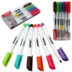 Picture of  Whiteboard marker set, thin-tipped, 6 colors, Kores model 22846.