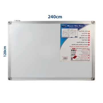 Picture of Magnetic Whiteboard MDF Wood Filler 120 x 240 cm - Simba WB2412