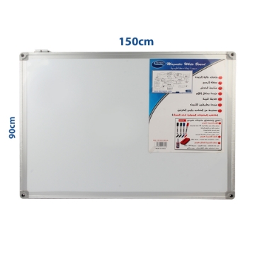 Picture of Magnetic Whiteboard MDF Wood Filler 90x150 cm - Simba WB1599