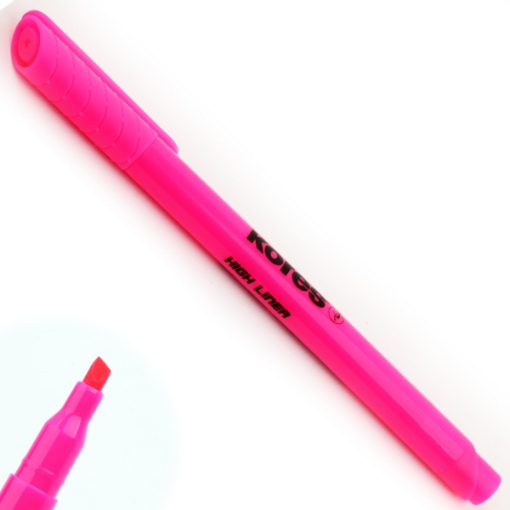 Picture of Highlighter Fine tip Pink Kores Model 36202