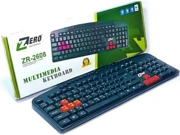 Picture of Black Multimedia Keyboard 17 * 7 * 5 cm - Zero ZR2608