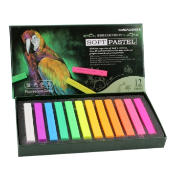 Picture of Soft Pastel Fluorescent Colors 12 Colors Shades - Simbalion 01- FSP - 12