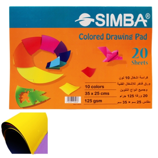 Picture of Craft Sketch 20 Sheets 10 Colors 25*35 cm 125 gsm – Simba