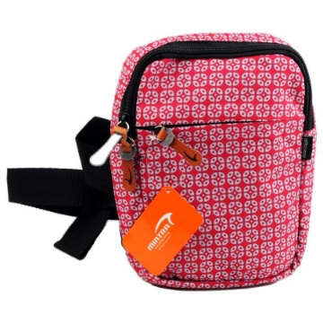 Picture of Red sky dots printed crossbody bag, 3 zippers, 5 * 22.5 * 16 cm – Mintra 09564.