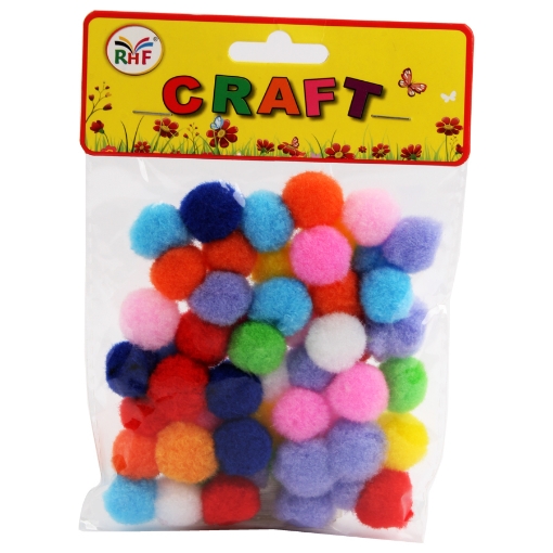 Imagen de Juego de 50 Bolas de Pelo de Color Pequeñas – Simba R - 401