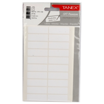 Picture of Handwriting Label white 10 sheets (40 * 13 mm) A5/20 Tanex Model OFC108