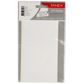 Picture of White Office Label 10 Sheets 12 Pieces Per Sheet 40x23mm A5 - Tanex OFC-117