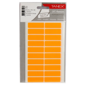 Picture of Handwriting Label orange 40 × 13 MM A5 Tanex Model OFC-108