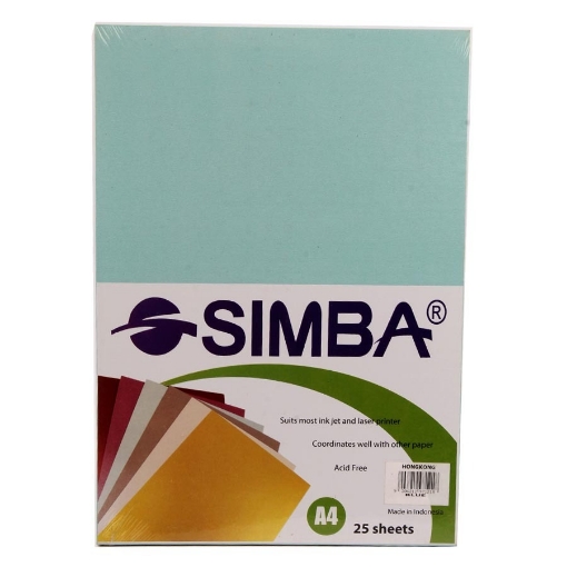 Picture of Blue Copy Paper Pack 210gsm 25 Sheets A4 - Simba