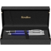 Picture of Oscar 39 Set (2 Ballpoint Pens + Ink + 3 Cartridges) Silver x Blue in Box - SCRIKSS 66871