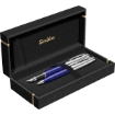 Picture of Oscar 39 Set (2 Ballpoint Pens + Ink + 3 Cartridges) Silver x Blue in Box - SCRIKSS 66871