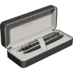 Picture of SCRIKSS MATT FOUNTAIN PEN + BALL PEN + 3 CARTRIDGES SET 88 BLACK CHROME IN PREMIUM BOX MODEL 85568  