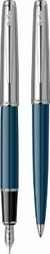 Picture of SCRIKSS METROPOLIS FOUNTAIN PEN + BALL PEN SET 78 BLUE IN PREMIUM BOX MODEL 55776