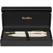 Picture of Set of 2 White * Gold Pens + Ink + 3 Ink Cartridges– SCRIKSS NOBLE – 35 No. 76146