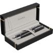 Picture of SCRIKSS NOBLE FOUNTAIN PEN + BALL PEN + 3 CARTRIDGES SET 38 BLACK CHROME IN PREMIUM MODEL 62538