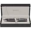 Picture of SCRIKSS NOBLE FOUNTAIN PEN + BALL PEN + 3 CARTRIDGES SET 38 BLACK CHROME IN PREMIUM MODEL 62538