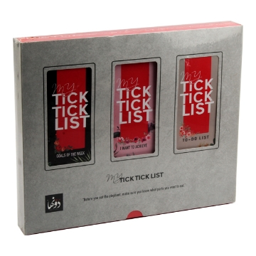 Picture of Set of 3 Tick Tick Notes in a Box - Dawenha