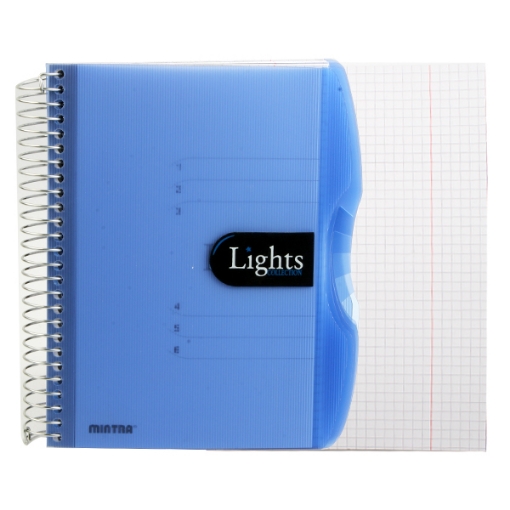 Imagen de Cuaderno de Matemáticas Enlazado con Alambre 150 Hojas A5, 5 Separadores - Mintra