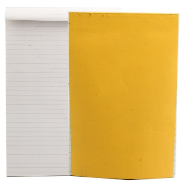 Picture of Glued Lined Block Notes 40 Sheets 20 x 29 cm Yellow