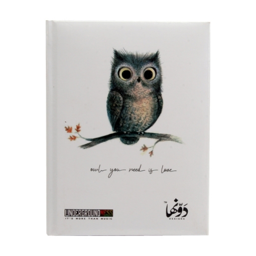 Picture of Notebook Hardcover (Owl you md) 130 sheets (12 * 16) cm Dawenha