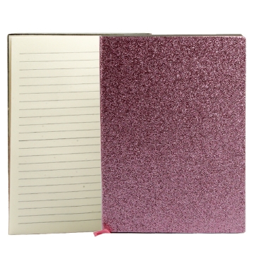 Picture of Plastic Notebook with PU Reinforced Cardboard Cover and Pen Holder A5