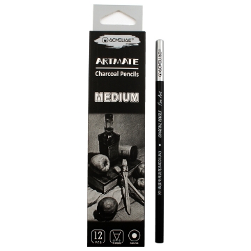 Picture of Charcoal Pencil Black Medium 4.0 mm - Acmeliae Art Mate